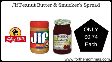 Jif Peanut Butter & Smucker's Spread