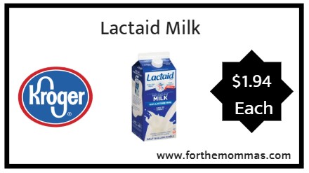 Kroger Mega Sale: Lactaid Milk ONLY $1.94 (Reg $3.49)