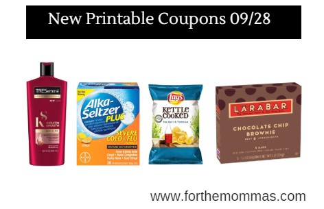 Newest Printable Coupons 09/28: Save On Kettle, Larabar, TRESemme & More