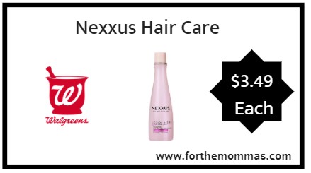 Walgreens: Nexxus Hair Care ONLY $3.49 each starting 9/23