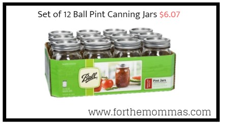 Set of 12 Ball Pint Canning Jars $6.07