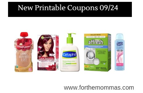 Newest Printable Coupons 09/24: Save On Happy Baby, affresh, Garnier & More