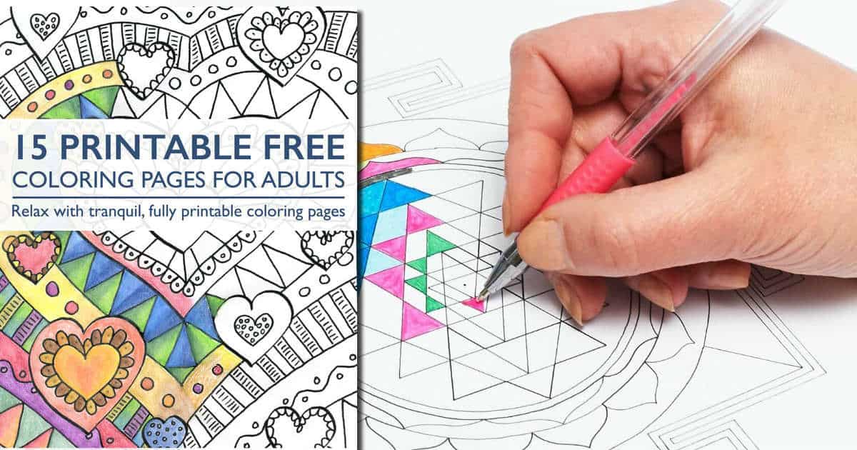 15 Free Coloring Pages for Adults