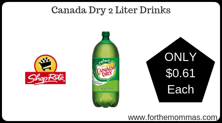 Canada Dry 2 Liter Drinks