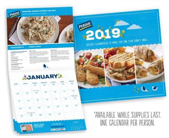 Free 2019 Perdue Calendar