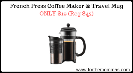 French Press Coffee Maker & Travel Mug 