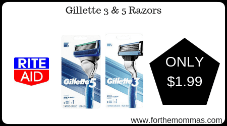 Gillette 3 & 5 Razors 