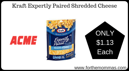 Kraft Expertly Paired Shredded Cheese