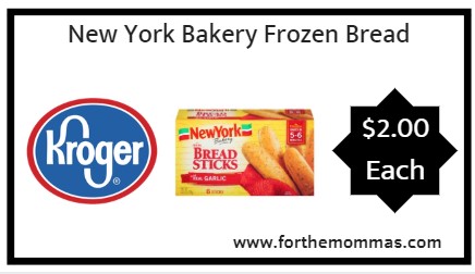 Kroger: New York Bakery Frozen Bread ONLY $2.00