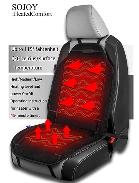 50% OFF on Soft Thick Universal 12V Heated Car Seat $19.99 + Free Shipping