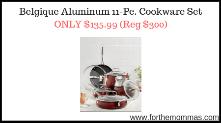 Belgique Aluminum 11-Pc. Cookware Set 