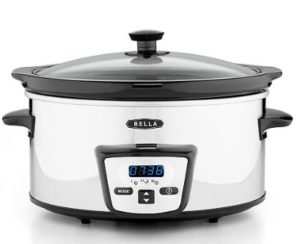 Bella 13973 5 Qt. Programmable Polished Stainless Steel Slow Cooker