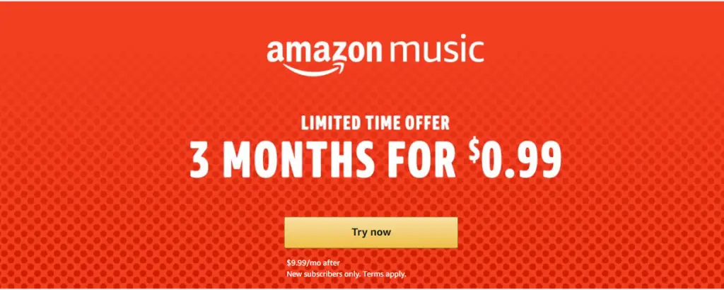 3 months free amazon music