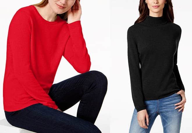 Cashmere Sweaters $59.99 Shipped at Macys