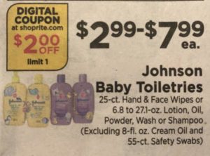 ShopRite: FREE Johnson’s Baby Product Starting 11/11!
