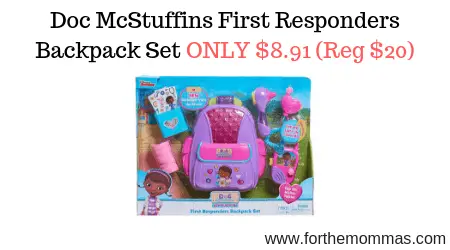 doc mcstuffins backpack set