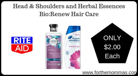 Head & Shoulders and Herbal Essences Bio:Renew Hair Care