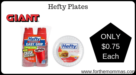 Giant: Hefty Plates ONLY $0.75 Each + More Starting 11/15!