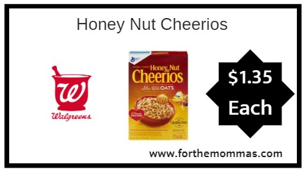 Walgreens: Honey Nut Cheerios ONLY $1.35 Each Starting 11/11