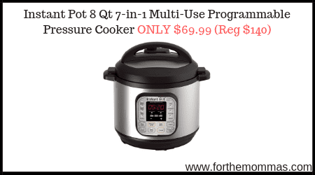 Instant Pot 8 Qt 7-in-1 Multi-Use Programmable Pressure Cooker ONLY $69 ...