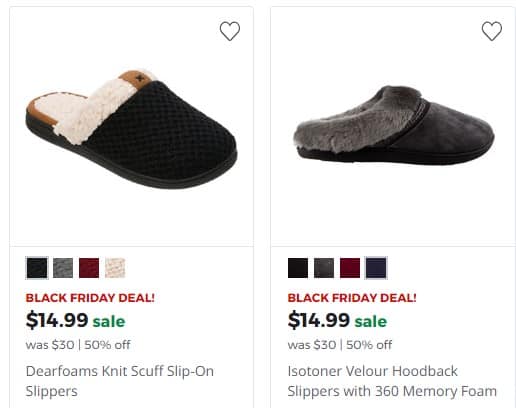 Isotoner Memory Foam Slippers, Only $15 at JCPenney!