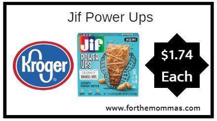 Kroger Mega Sale: Jif Power Ups ONLY $1.74 (Reg $3.49)