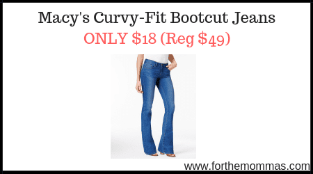Macy's Curvy-Fit Bootcut Jeans 