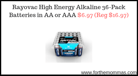 Rayovac High Energy Alkaline 36-Pack Batteries 