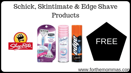 Schick, Skintimate & Edge Shave Products