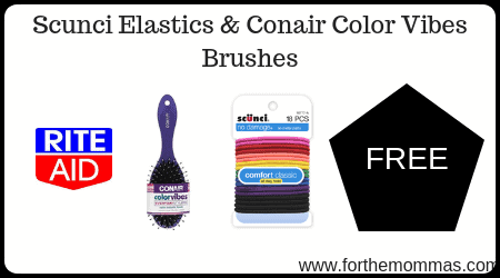 Scunci Elastics & Conair Color Vibes Brushes