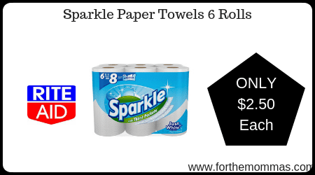 Sparkle Paper Towels 6 Rolls