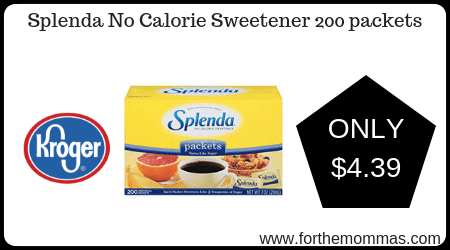Splenda No Calorie Sweetener 200 packets