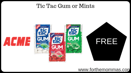 Tic Tac Gum or Mints