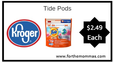 Kroger Mega Sale: Tide Pods ONLY $2.49 (Reg $6.99)