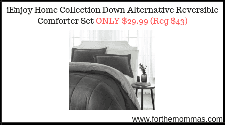 iEnjoy Home Collection Down Alternative Reversible Comforter Set 