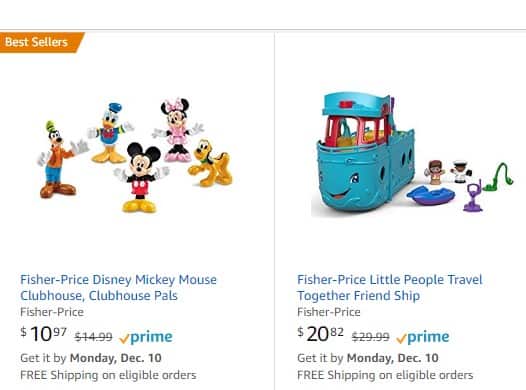 Amazon: $10 off a $30 Fisher-Price Toys Purchase