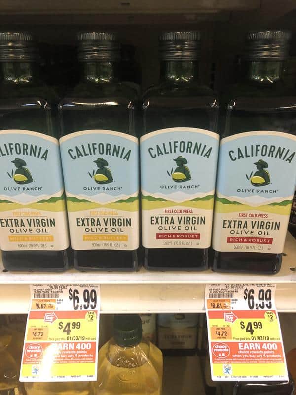 Giant: California Olive Ranch Olive Oil ONLY $2.49 Each Thru 12/27!