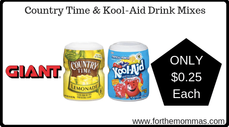 Country Time & Kool-Aid Drink Mixes