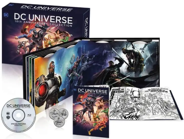 dc universe 10th anniversary collection movie list