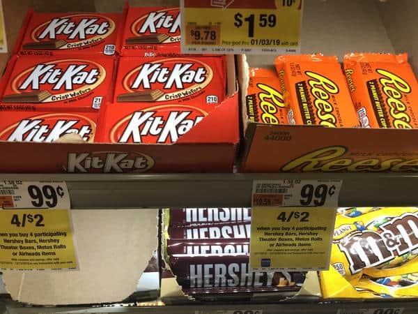 Giant: Hershey Candy, Theatre Box Candy & More ONLY $0.50 Each Thru 12/13!