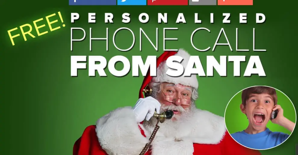 Free Personalized Phone Call from Santa