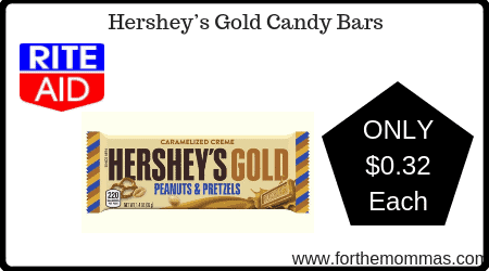 Rite Aid: Hershey’s Gold Single Serve Candy Bars ONLY $0.32 Each Starting 1/20