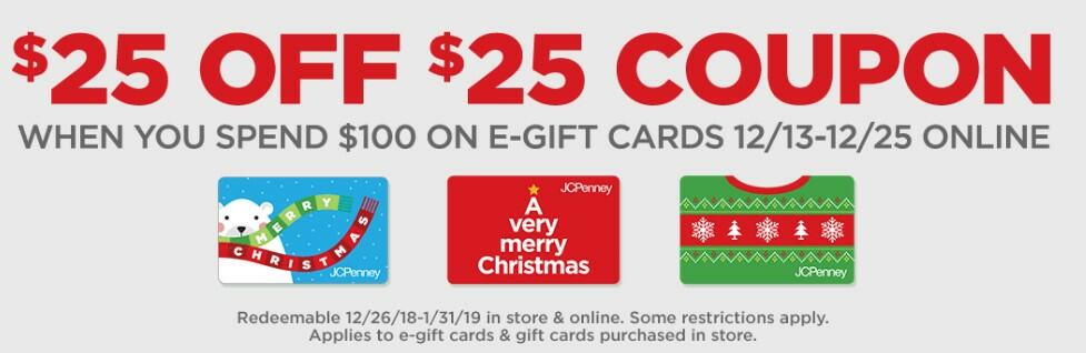 JCPenney Gift Cards Promotion