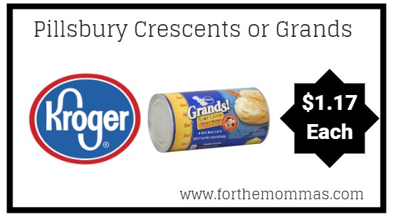 roger: Pillsbury Crescents or Grands ONLY $1.17