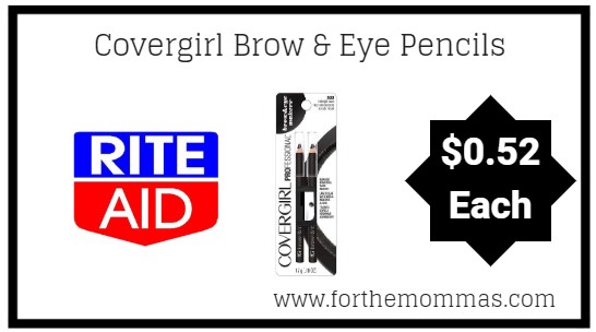 Rite Aid: Covergirl Brow & Eye Pencils ONLY $0.52 Each Starting 12/23