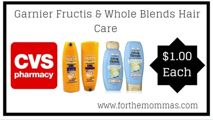 CVS: Garnier Fructis & Whole Blends Hair Care