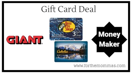 Giant: Gift Card Moneymaker Deals Starting 1/18! {8X Points}