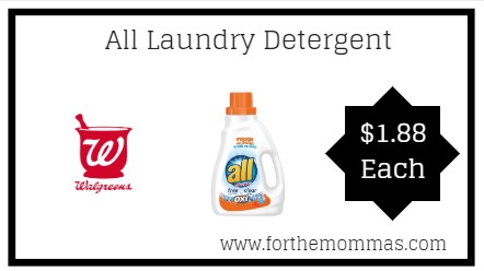 Walgreens: All Laundry Detergent