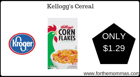 Kroger: Kellogg's Cereal