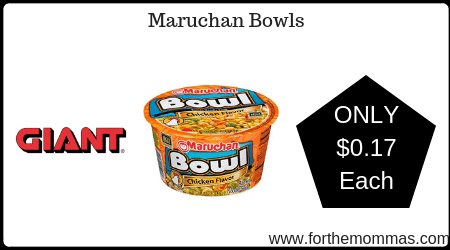 Maruchan Bowls